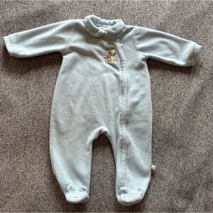 🌟3/$20🌟 Disney Winnie the Pooh Baby Fleece Zip Front Footie Pajamas Size 9 month